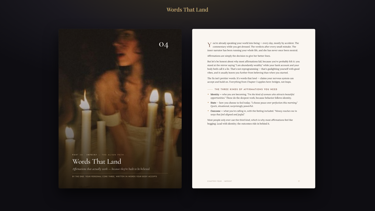 The Art of Manifestation — Chapter Three, the beliefs running the show