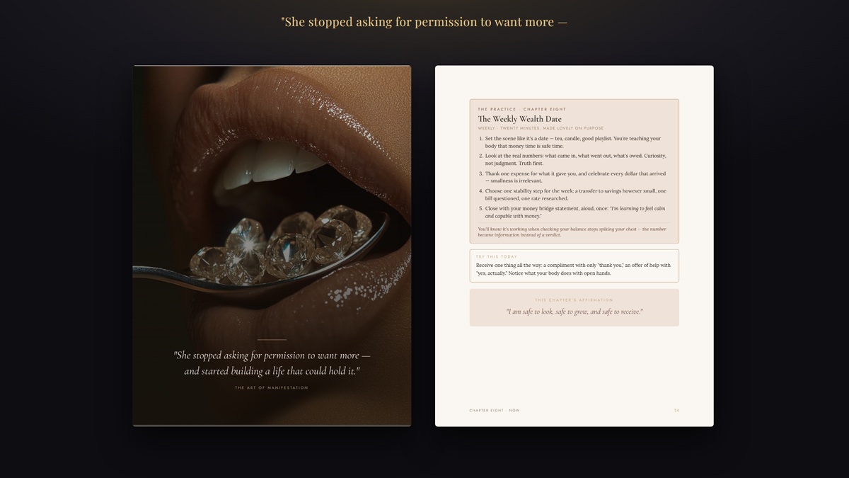 The Art of Manifestation — Chapter Eight, receiving is a skill