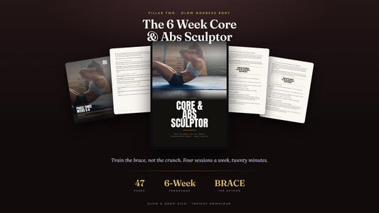 The 6 Week Core & Abs Sculptor — the guide, shown open