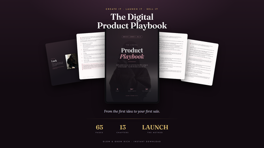 The Digital Product Playbook — the guide, shown open