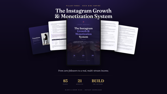 The Instagram Growth & Monetization System — the guide, shown open