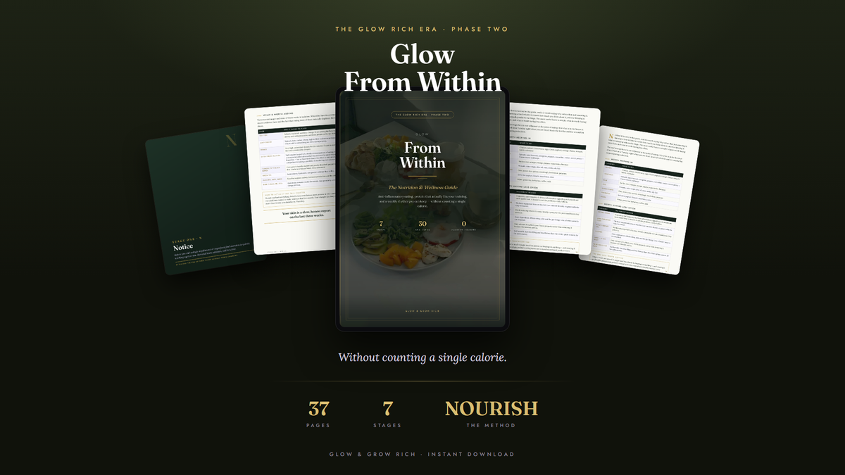 Glow From Within — the guide, shown open