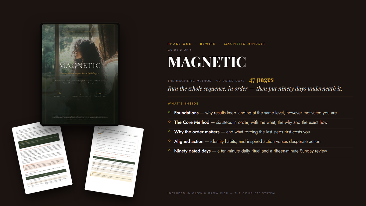 MAGNETIC — 47 pages, the MAGNETIC Method with ninety dated days. Guide 4 of 5.